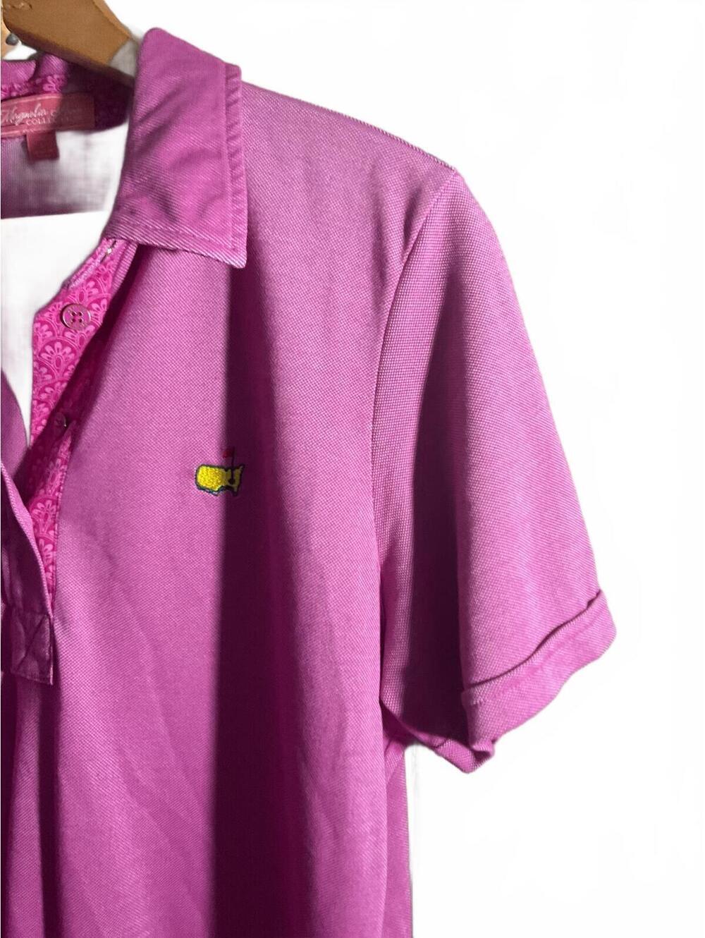 Magnolia Lane Orchid Masters Golf Short Sleeve Polo Shirt/ Large - Picture 7 of 11